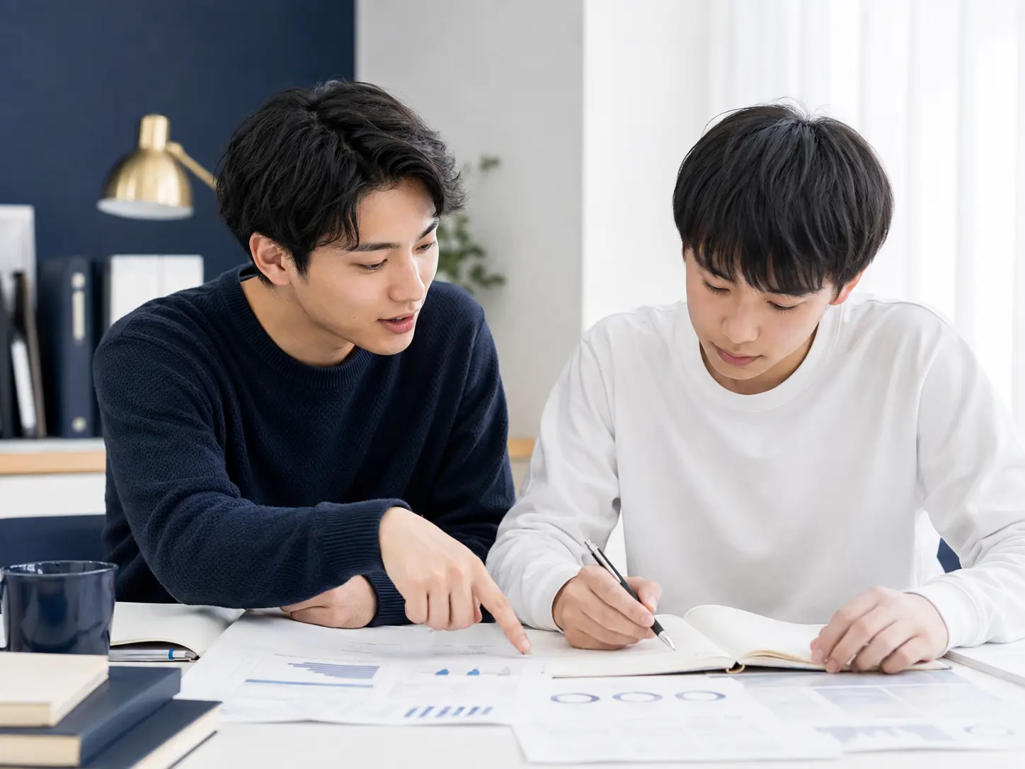 現在の課題と優先する勉強を整理する様子